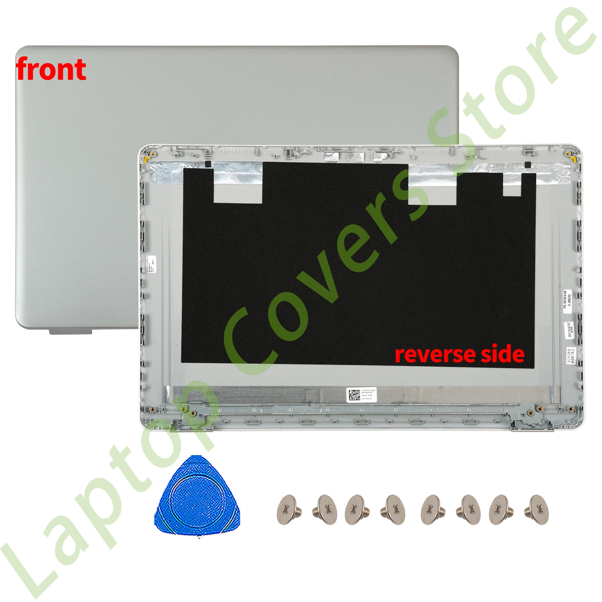 Charnières astronomiques de remplacement pour Inspiron 15 5584 5000 P85F, argent LCD, couverture arrière, lunette avant, repose-poignets, pièces neuves