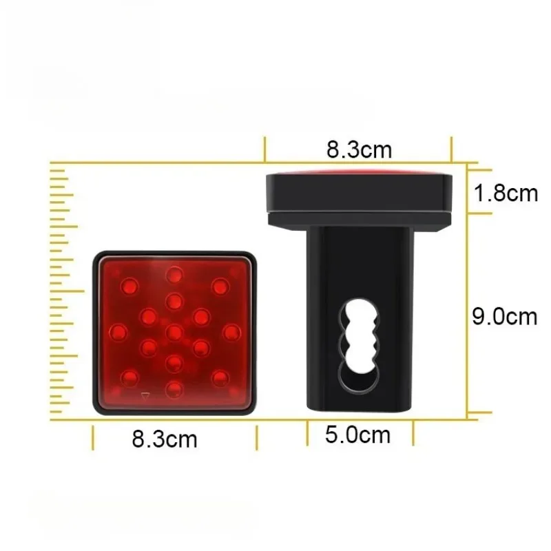 

Popu для автомобиля 12/15 светодиодный стоп-сигнал DRL задний фонарь сигнальная лампа прицеп грузовик крышка сцепного устройства 2 "буксировка капот автомобильного двигателя