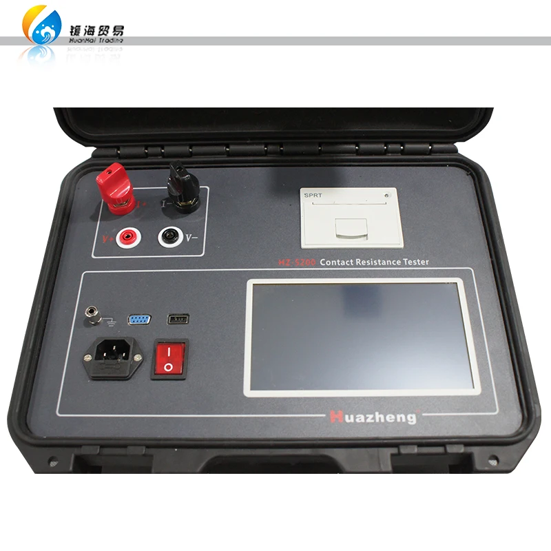 200A circuit breaker contact resistance meter price hand held switch loop resistance tester 200 A