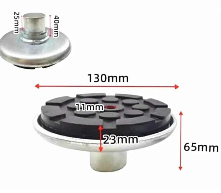 1PC Rubber Tray Heightening Feet Plus High Leg Pads Shaft Diameter 35mm For Lift Car/ Hoist Machine