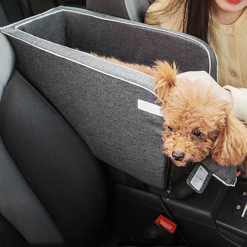 Cama portátil con Control Central para mascotas, asiento de seguridad para coche, protección de transporte para perros, Chihuahua, Teddycat a