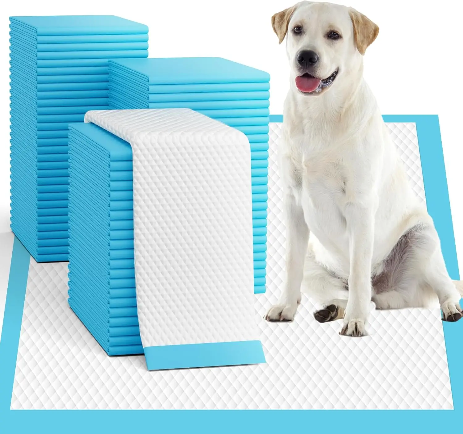 

Extra Large 34x28 Disposable Pet Training Pads 50 Count Super Absorbent Leak Proof Quick Dry for Puppies Cats Rabbits