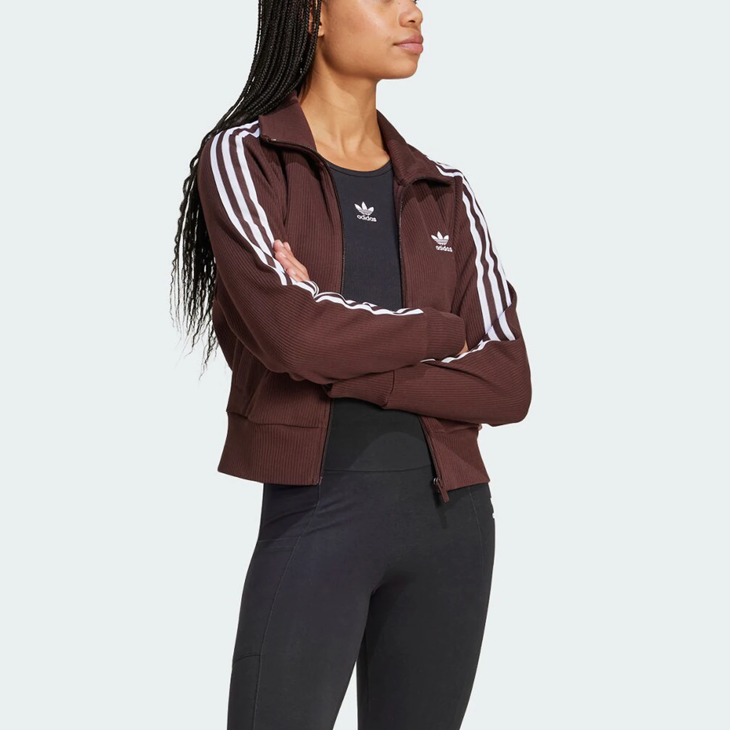 Adidas Originals Trefoil Womens Retro Knit Slim Fit Jacket IN6061
