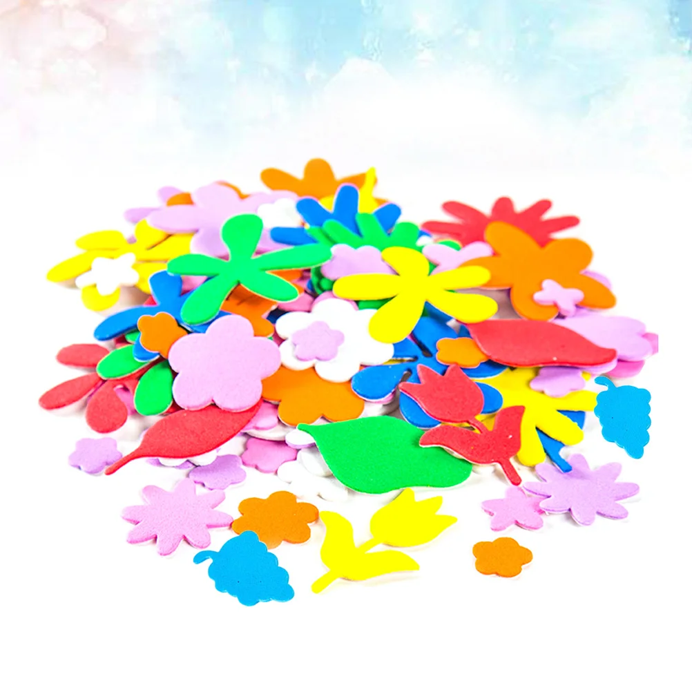 

4Set Eva Kids Stickers Self-Adhesive Thick Lightweight DIY Paste Wall Decor for Classroom Art Craft Scrapbooks Gift Wrapping