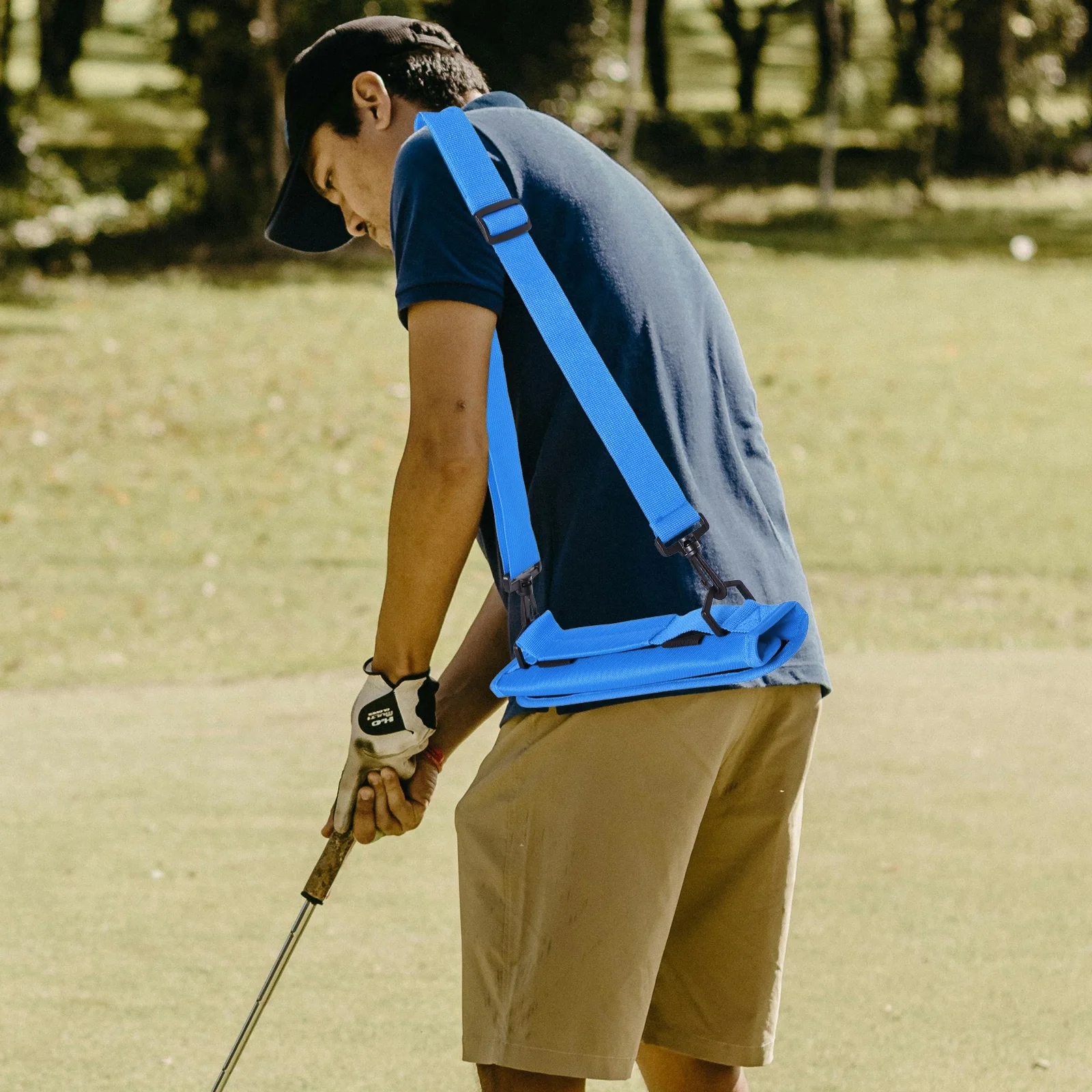 

1pcs Golf Clubs Carry Bag Large Capacity Waterproof Foldable Adjustable Lightweight Portable Practice Travel Carrier