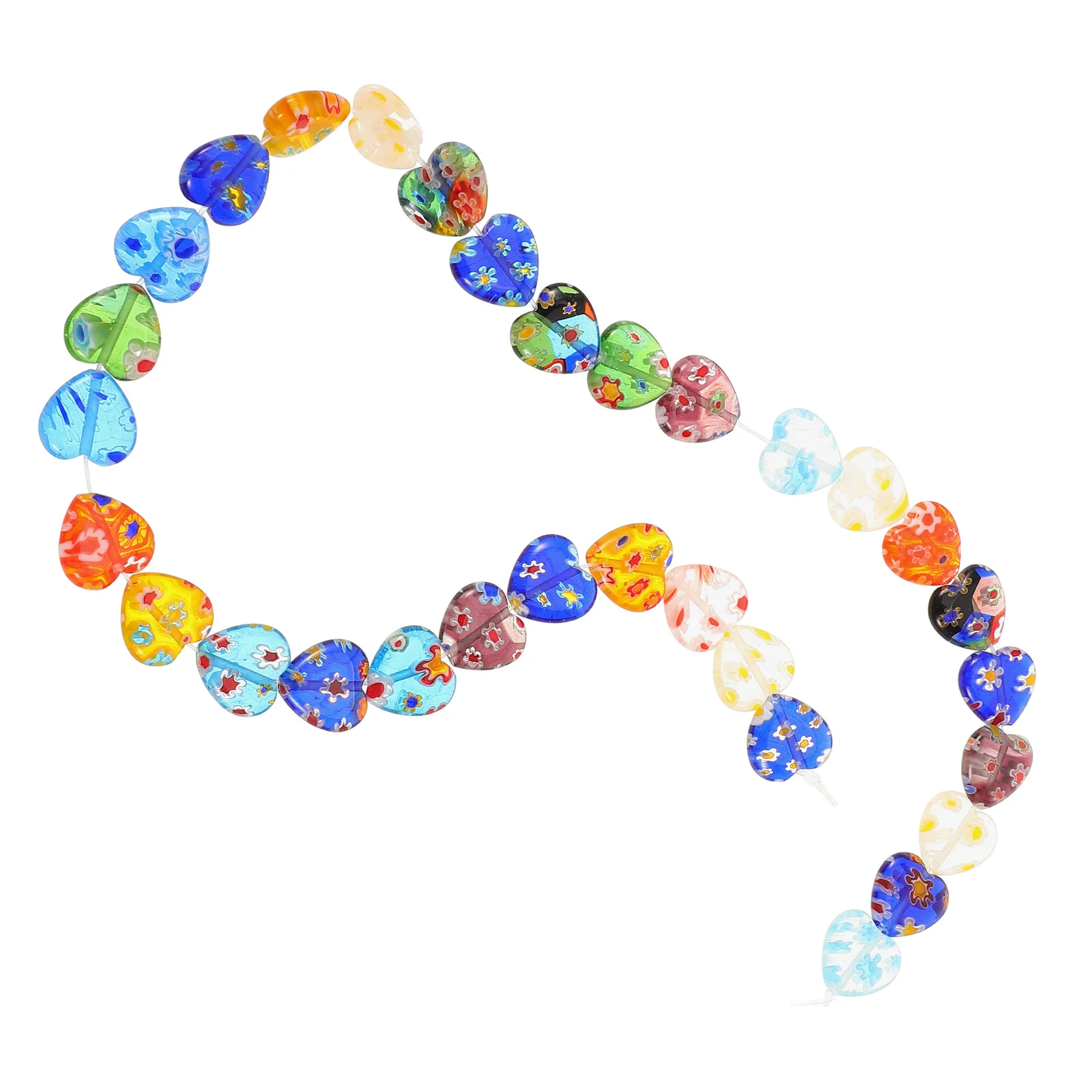 

1 String Of Glass Loose Jewelry Diy Decorative Multi-Use Crafting Accessories Necklace Bracelet Earring Bulk Small