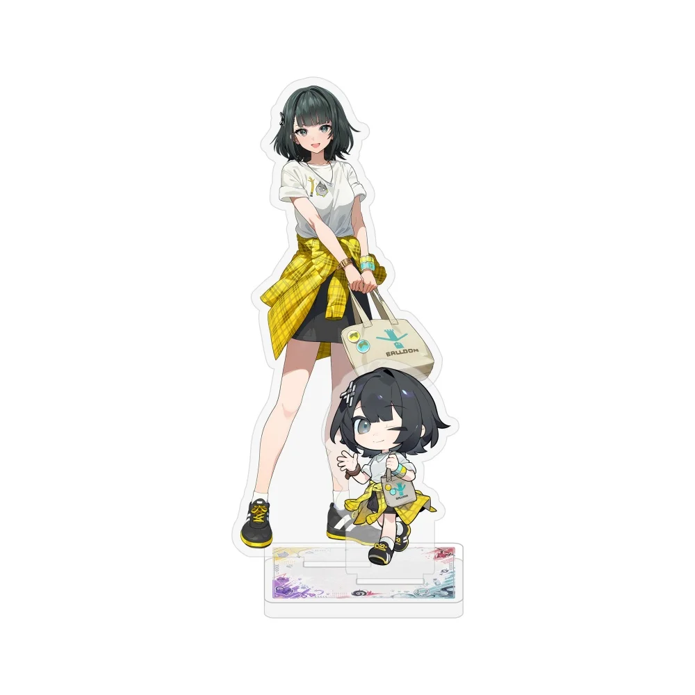 Arknights: Endfield Acrylic Standee Cute Q Version Chen Qianyu Perlica Avilin Anime Figure Desktop Model Plate Display Keychain view 5