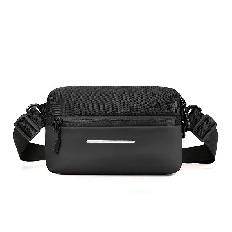 Reflective Men's Chest Bag Large Capacity Business Leisure Crossbody Waist Single Shoulder Bag Sports Cycling Motorcycle Fishing