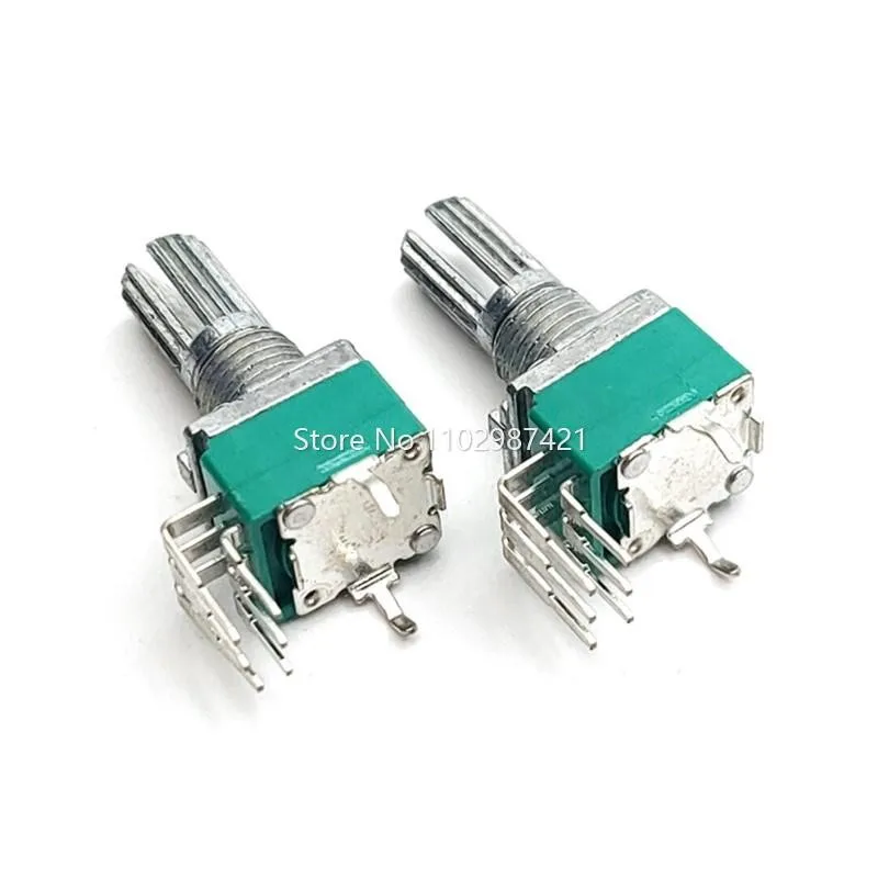 2 Piece RK097G Vertical Potentiometer Bent Feet Double 6 Pin B5K B10K B20K B50K B100K A50K Audio Amplifier Volume Potentiometer