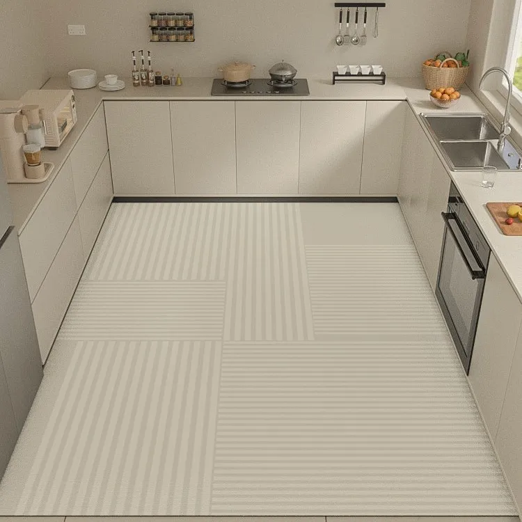 Kitchen Carpet Waterproof and Oil-proof Wash-free Floor Mat Can Be Cut To Large Size Rug Diatomite Home Decoration Foot Mat