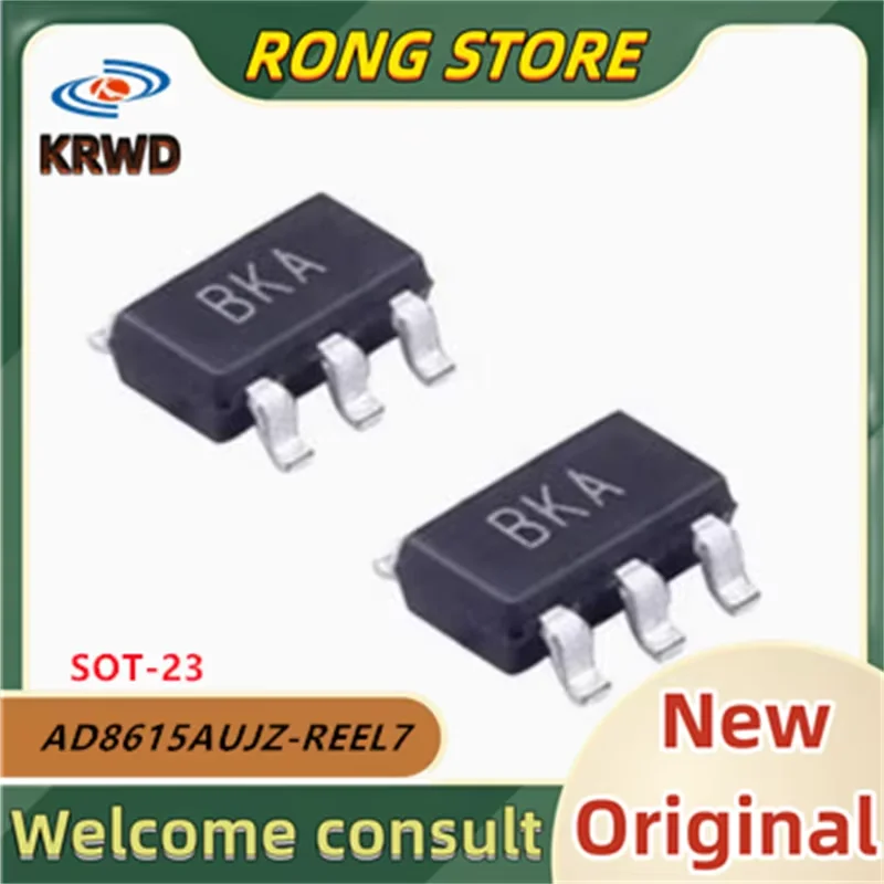 10PCS  BKA New and Original Chip IC AD8615AUJZ-REEL7 AD8615AUJZ-R AD8615AUJZ AD8615AU SOT-23