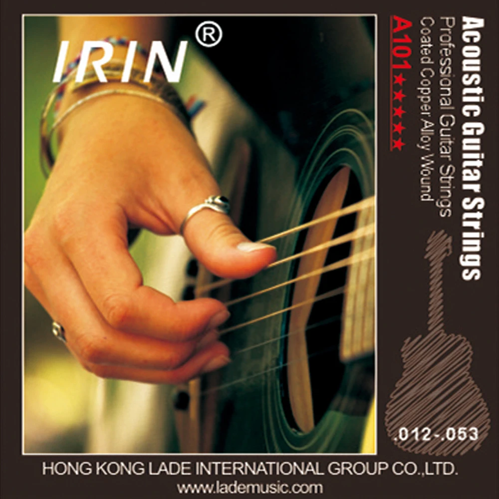 IRIN Acoustic Guitar Strings Set Stainless Steel Core Copper Alloy Wound Stringed Instrument Guitar Parts & Accessories