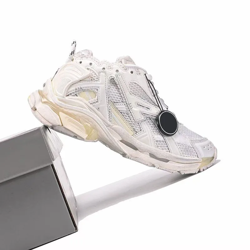 العلامة التجارية الجديدة 7 الجيل أحذية رياضية رجالية سطح صافي تنفس زيادة سميكة القاع الترفيه الرياضة الركض الأب أحذية رياضية #4