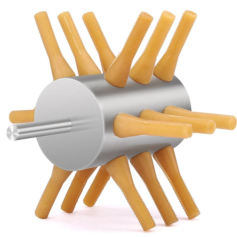 Stainless Steel 18 Fingers Feather Removal Machine For Poultry Processing Home Farm Use Chicken Plucker Drill Attachment