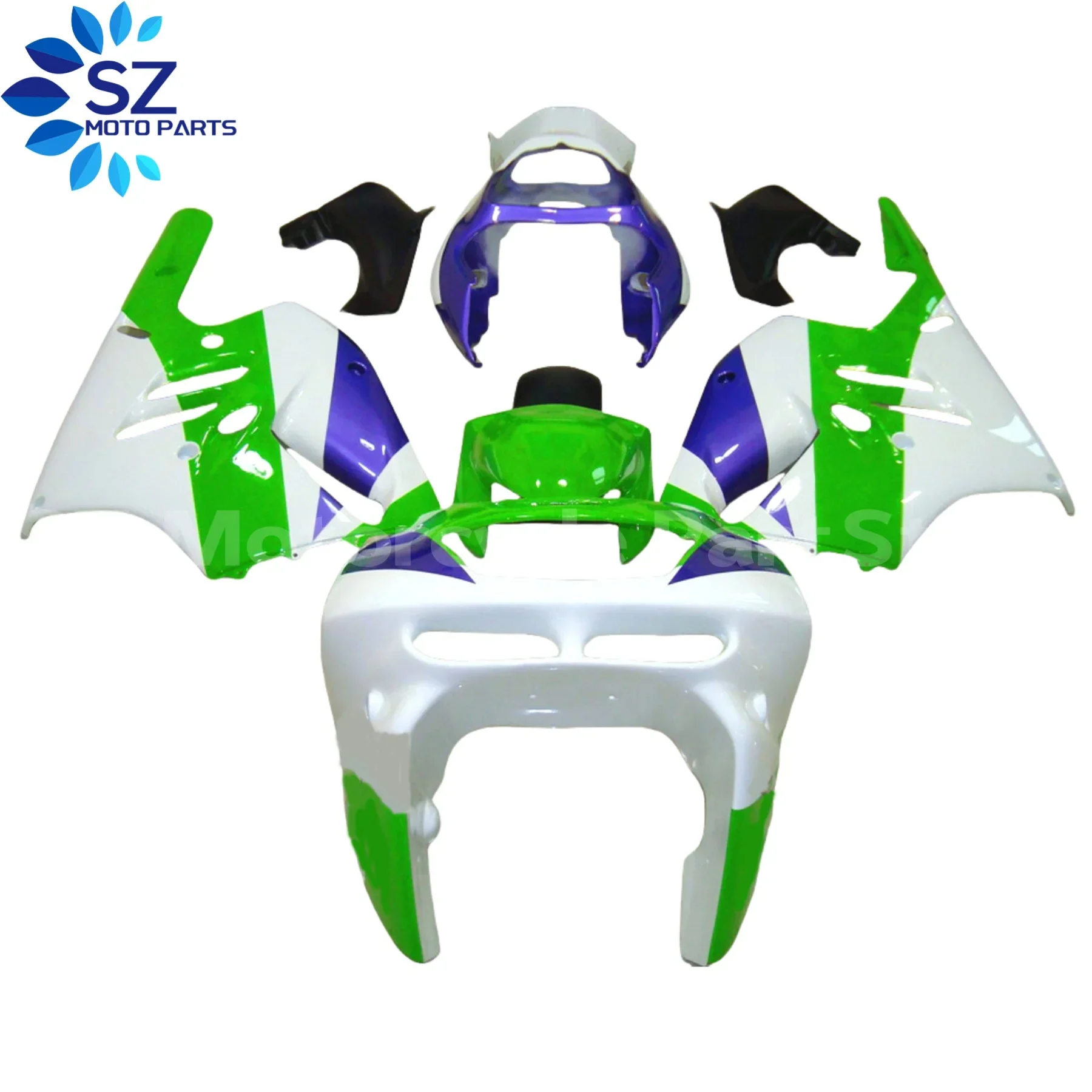الهدايا المجمعة ABS دراجة نارية مجموعة لكاواساكي ZX9R 1994-1997 ZX 9R 94 95 96 97 ZX-9R 1994 1995 1996 1997 مجموعة انسيابية الدراجات النارية #1