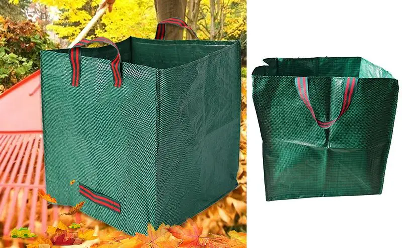 

Lawn And Leaf Bags Trash Debris Containers With Handle Garden Clippings Bags Harvest Straw Bags Leaf Collector Lawn Bags