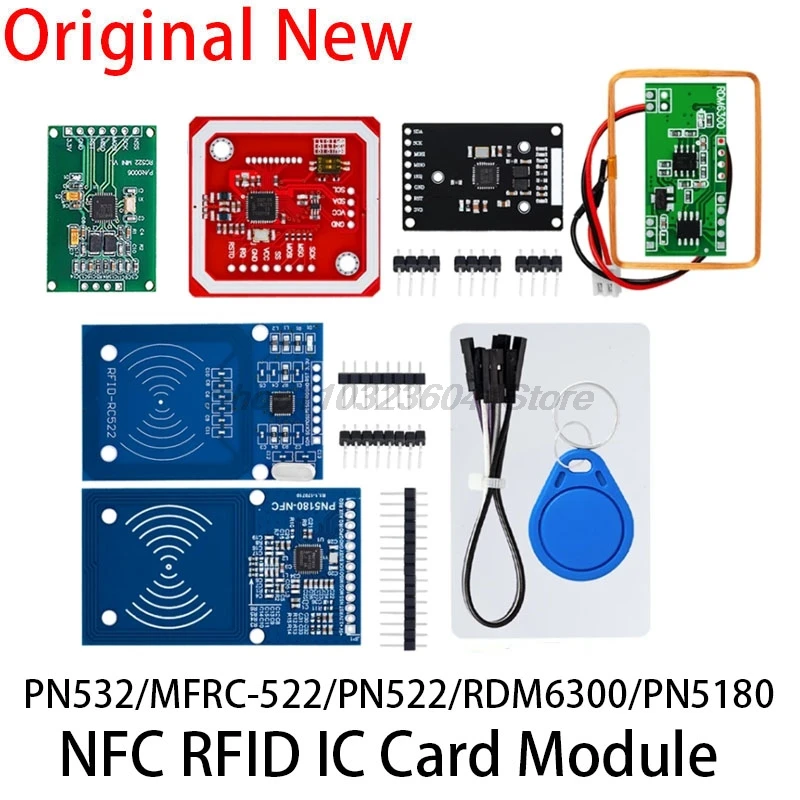 NFC RFID module RC522 MFRC-522 PN532 PN5180 RDM6300 Kits S50 13.56 Mhz 125Khz 6cm With Tags SPI Write Read for arduino uno 2560