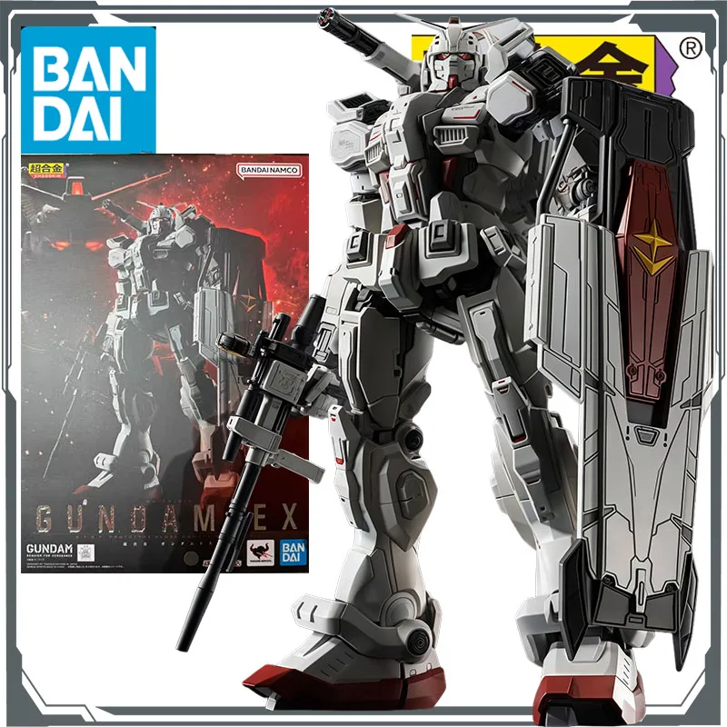 

Bandai оригинальные Chogokin RX-78(G)E EX Gundam 185 мм аниме фигурки игрушки для мальчиков Рождественский подарок Коллекционная модель украшения