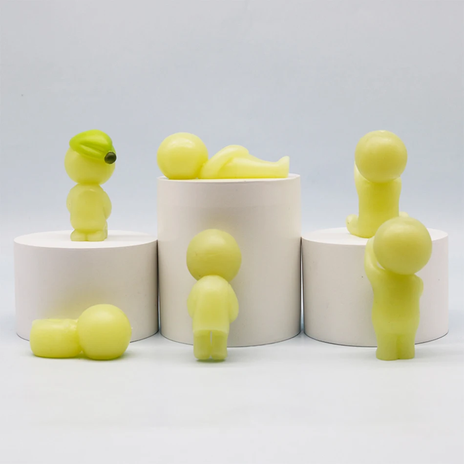 SMISKI صندوق أعمى سلسلة العمل صندوق غامض Noctilucent عمل أرقام الديكور المشجعين الأطفال هدايا عيد الميلاد اللعب #3