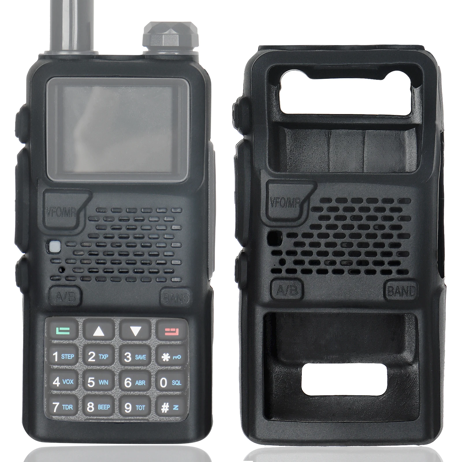 Baofeng UV-5RHゴム製ソフトケース、トランシーバー保護カバー、baofeng 5rm、UV-5Gプラス、ハムラジオと互換性があります