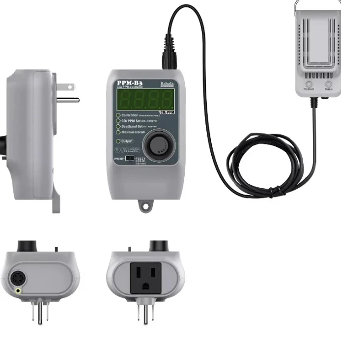 Shipping Container Farm Agricultural Science Hydroponic System Digital CO2 Controller PPM-B3 Grow Tent Indoor Hydroponics