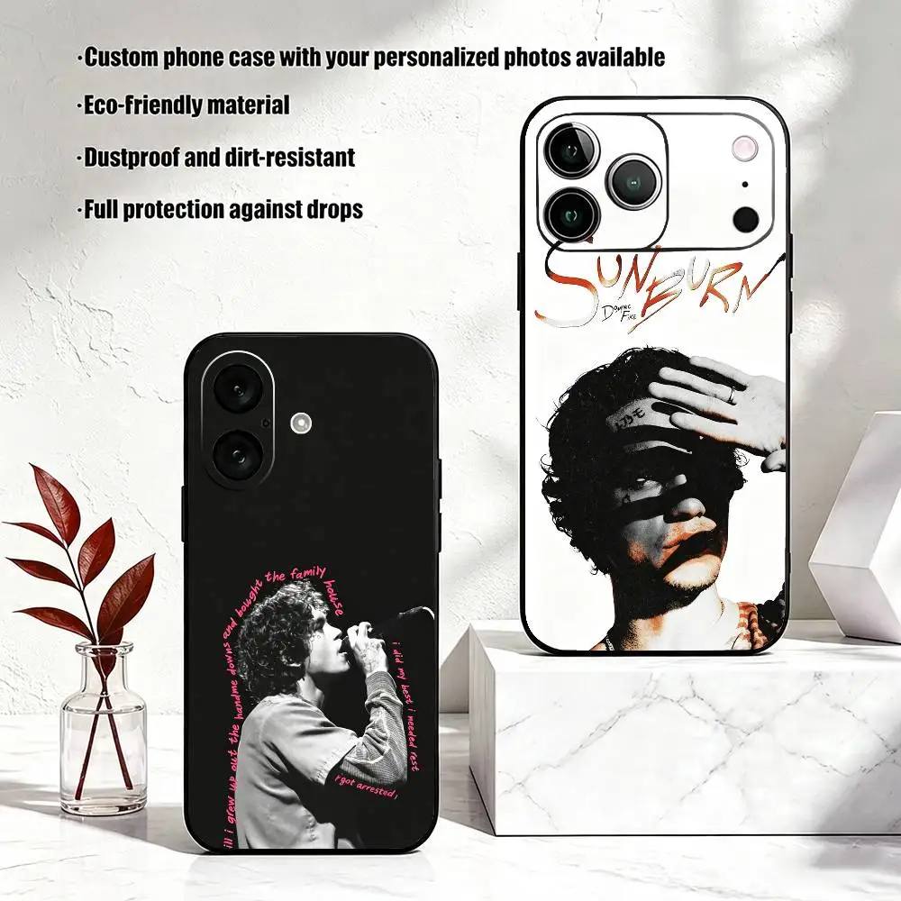 Coque de téléphone en silicone souple D-Dominic Fike pour iPhone 17 16 15 14 13 12 11 X XR Plus Pro Max Plus