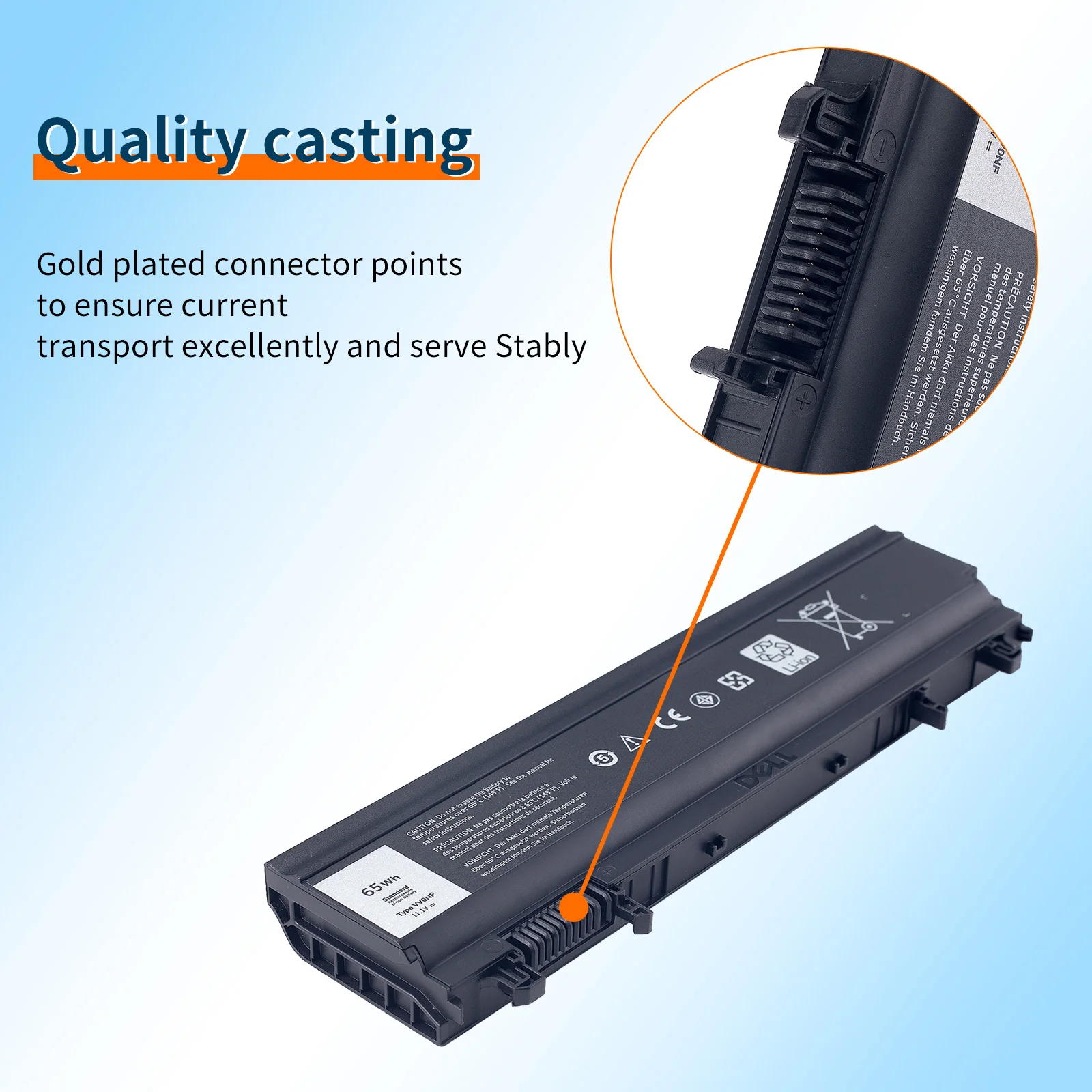 Imagem -03 - Bvbh-bateria do Portátil para Dell Latitude Dell Latitude E5440 E5540 Vjxmc Ft6d9 0k8hc 1n9c0 Fjtxy N5yh9 3k7j7 970v9 Vvv0nf Vvvonf 451-bbie