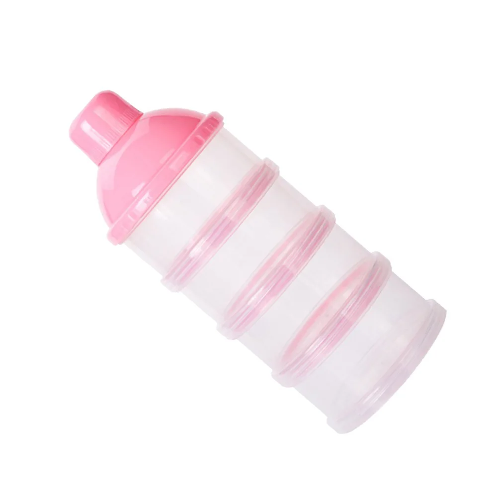 

4 Layers Milk Powder Dispenser Baby Feeding Travel Storage Container Stackable Snack Food Holder Portable Baby Formula Container