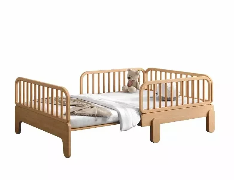 

Crib Splicing Children Beds Guardrail Boy Solid Wood Princess Children Beds Girl Retractable Camas Dormitorio Bedroom Furniture