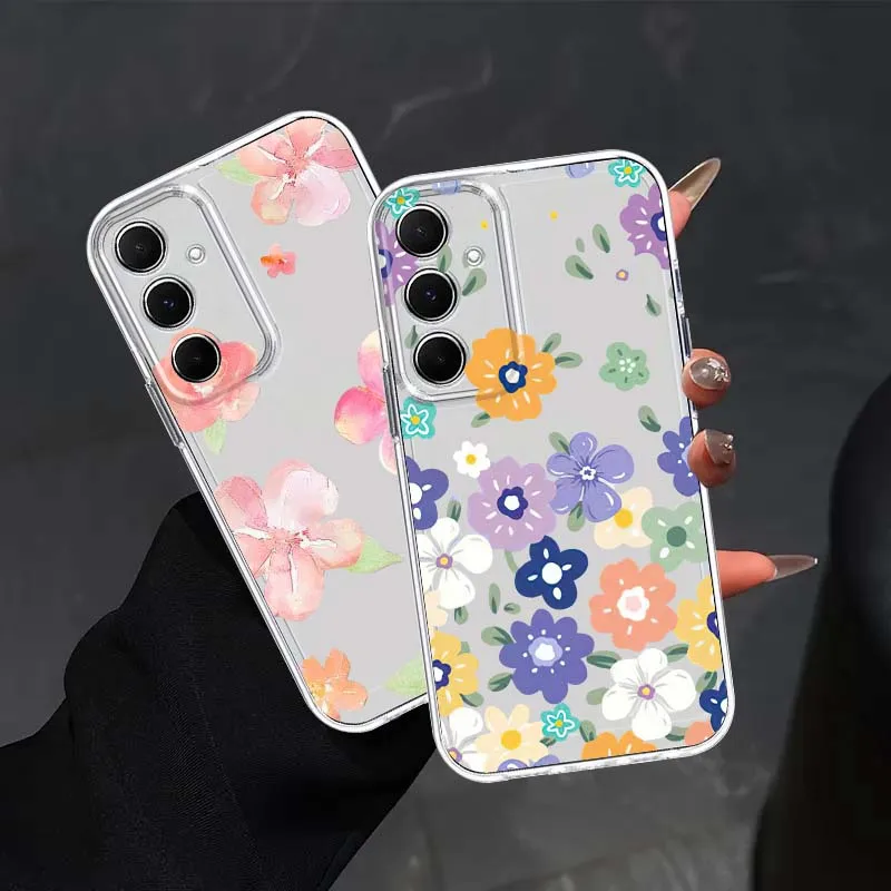 

Colorful Flower Pattern For Samsung Galaxy S26 S25 S24 S23 S22 S21 S20 FE Lite Pro Plus Ultra Space Phone Case