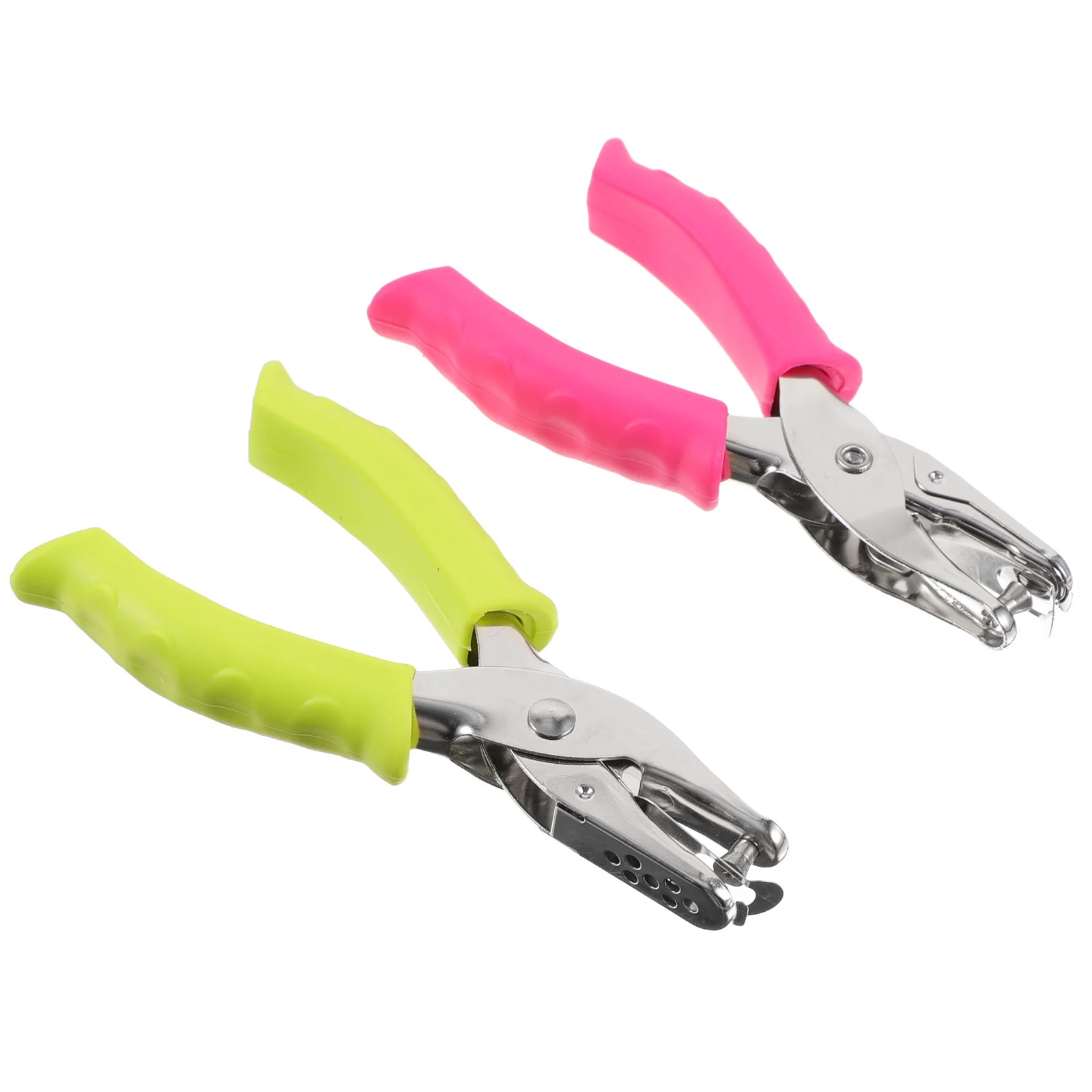 2 قطعة ثقب معدني محمول خرامة ورق واحدة للبالغين أداة قرطاسية مكتبية وظيفة #3