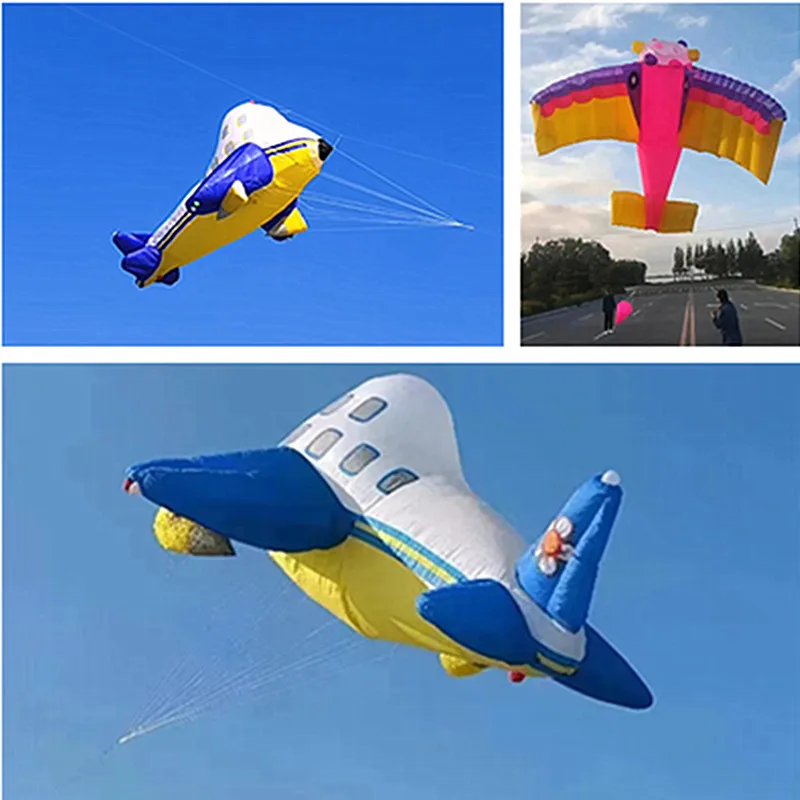 

Free shipping double line aircraft kite wind pointer kites for adults outdoor toys windsock inflatable kite papalote air bounce