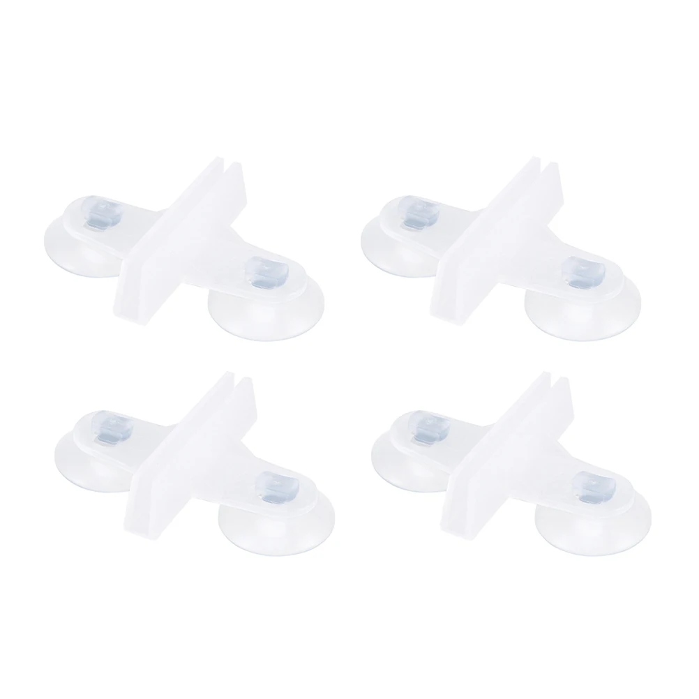 

10pcs Glass Fish Tank Separator White Suction Fish Tank Clamp Cups Durable Material Plate Clamp Aquarium Glass Plate