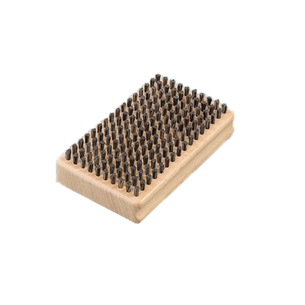 

Wooden Handle Ski Waxing Brush Brass/ Nylon Wax Removal Snowboard Brush Polishing Cleaning Brush Snowboard Tool Ski Supplies