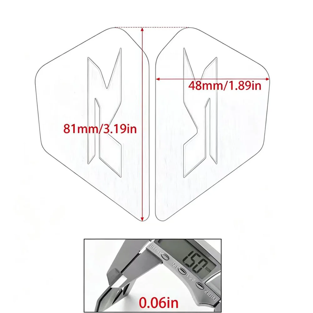 For Honda CBR 650R CBR650R CB650R Frame Side Cover Trim Filler Kit Stainless Steel Decoration Emblem Models Type R Emblem
