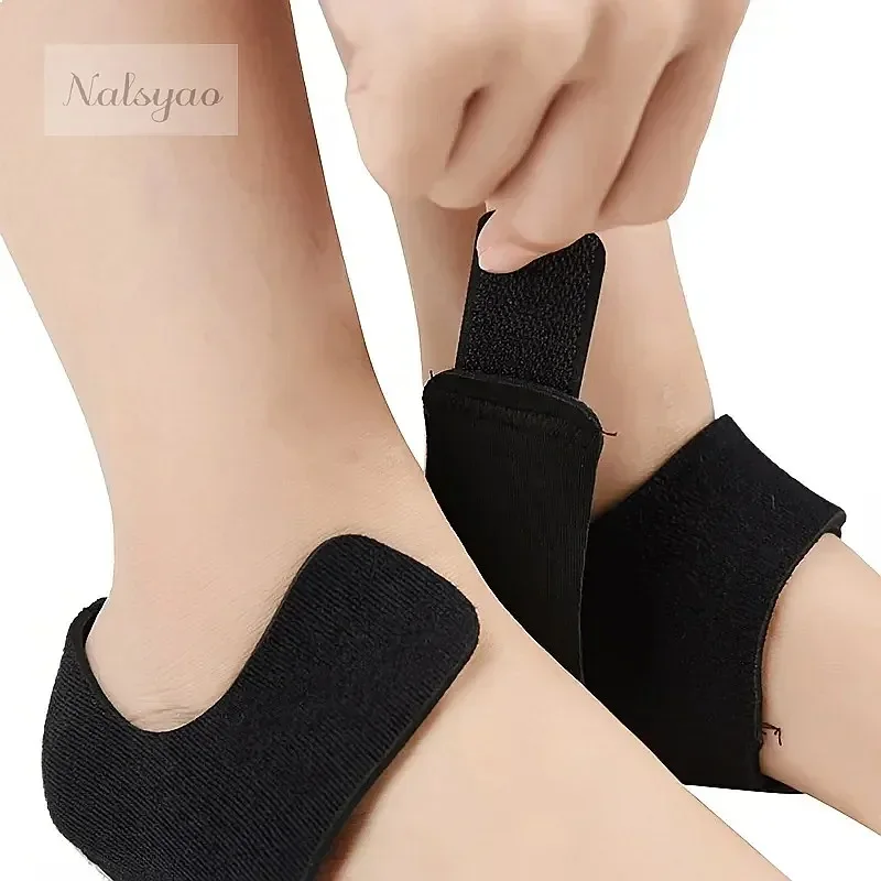 1pair Gel Pads - Hook and Loop Fastener for Women Men Breathable Heel Brace