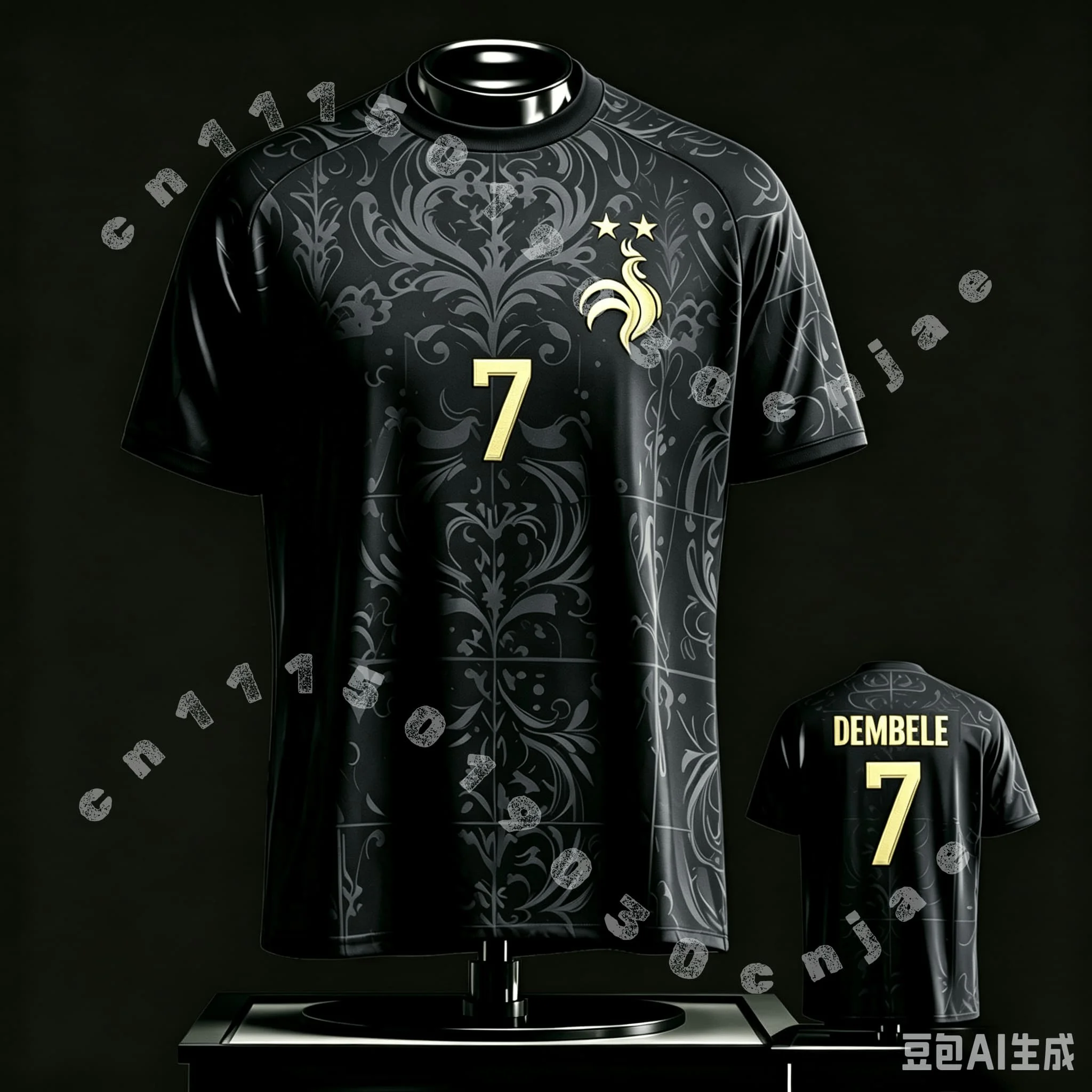 2026 Frankreich Fan-Edition Trikot_T-Shirt_ Mbappé # 10, Dembélé # 7 — Sport-T-Shirt für Kinder, Erwachsene, Männer, Frauen, Sport- und Freizeitoberteile – Detail 14