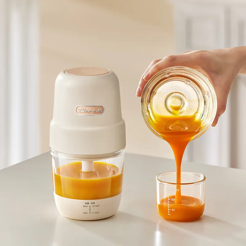 

Мини-кухонный комбайн, 8-лезвийный электрический измельчитель и блендер, компактный дизайн 150 мл, пищевой материал, легко очищаемый пюре