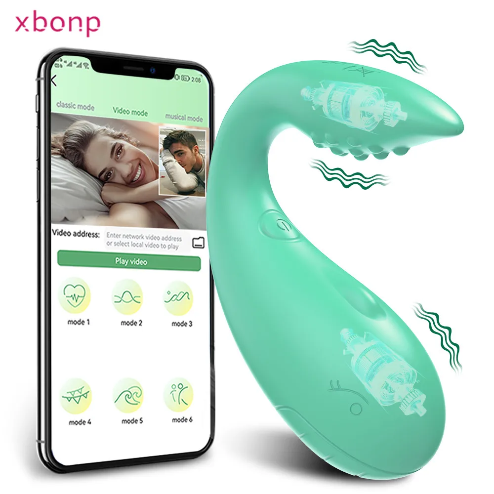 Powerful APP Bluetooth Vibrator for Women Panties with 2 Motors G Spot Dildo Massager Vibrating Love Egg Sex Toys for Adults