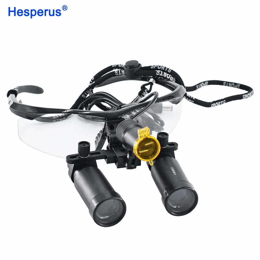 4X 5X 6X 8X Binocular Loupes with Protection Goggles Glasses 360-460mm Magnifier with 5W Headlights
