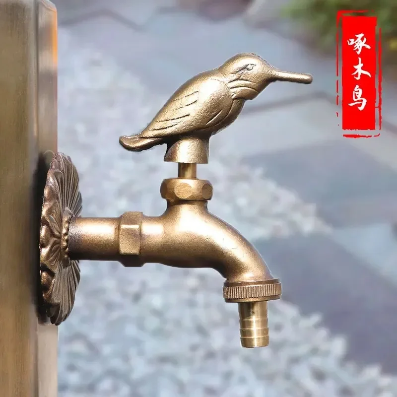 Garden Faucet Animal Garden Basin Faucet Sparrow Bird Tap