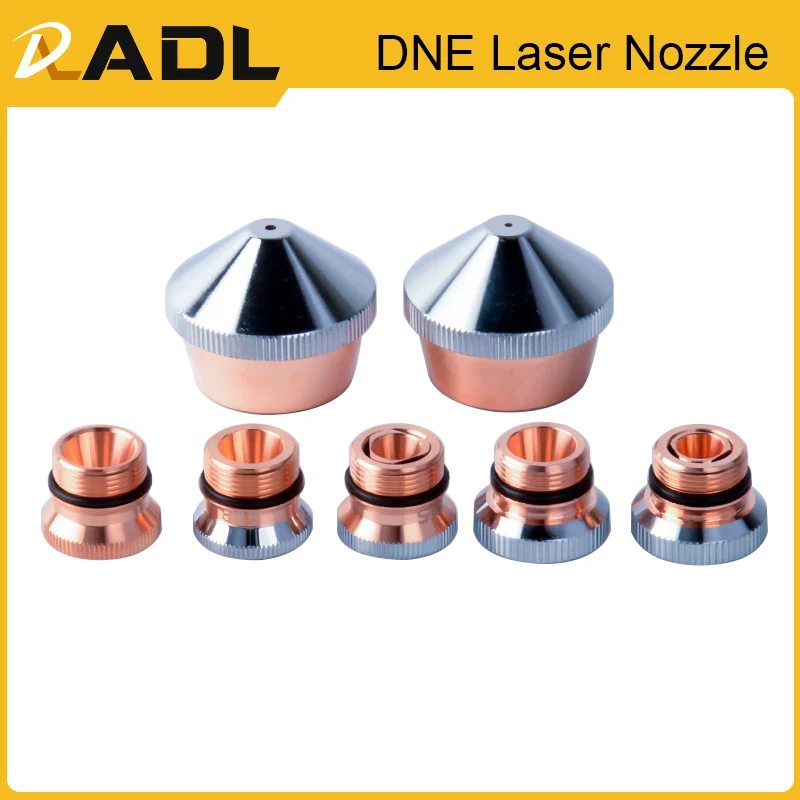 ADL 10pcs/lot DNE Laser Nozzle Connector Copper Q90 Caliber 4.0 Fiber Optical Cutting Machine Head Spare Parts Equipment Accesso