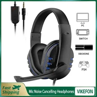 Nouvelle mise à niveau casque filaire Gamer avec micro casque antibruit pour PC ordinateur portable PS4 PS5 Nintendo tablette écouteurs 3