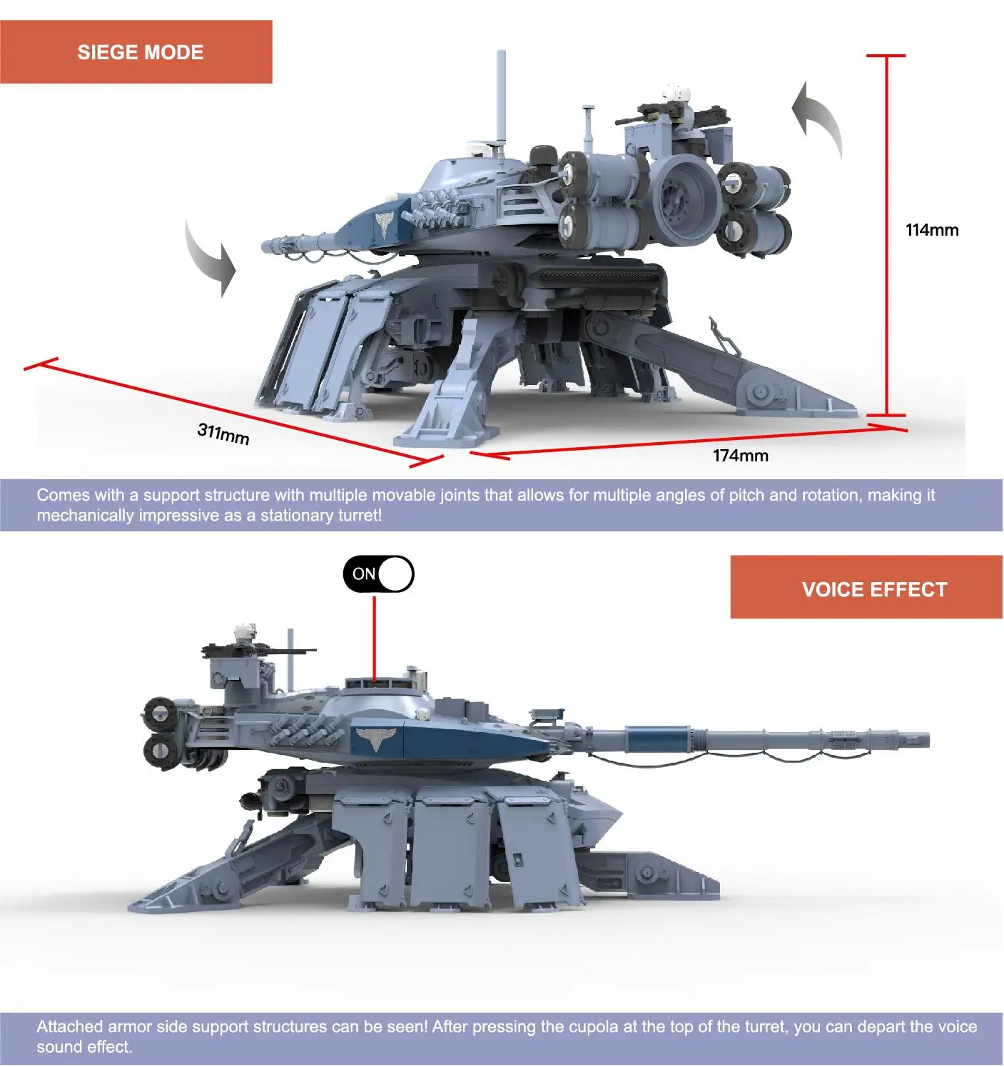 Kit de modèle de BC-002 de frontière 1/35 RERZZLY BRTTLE TRNK