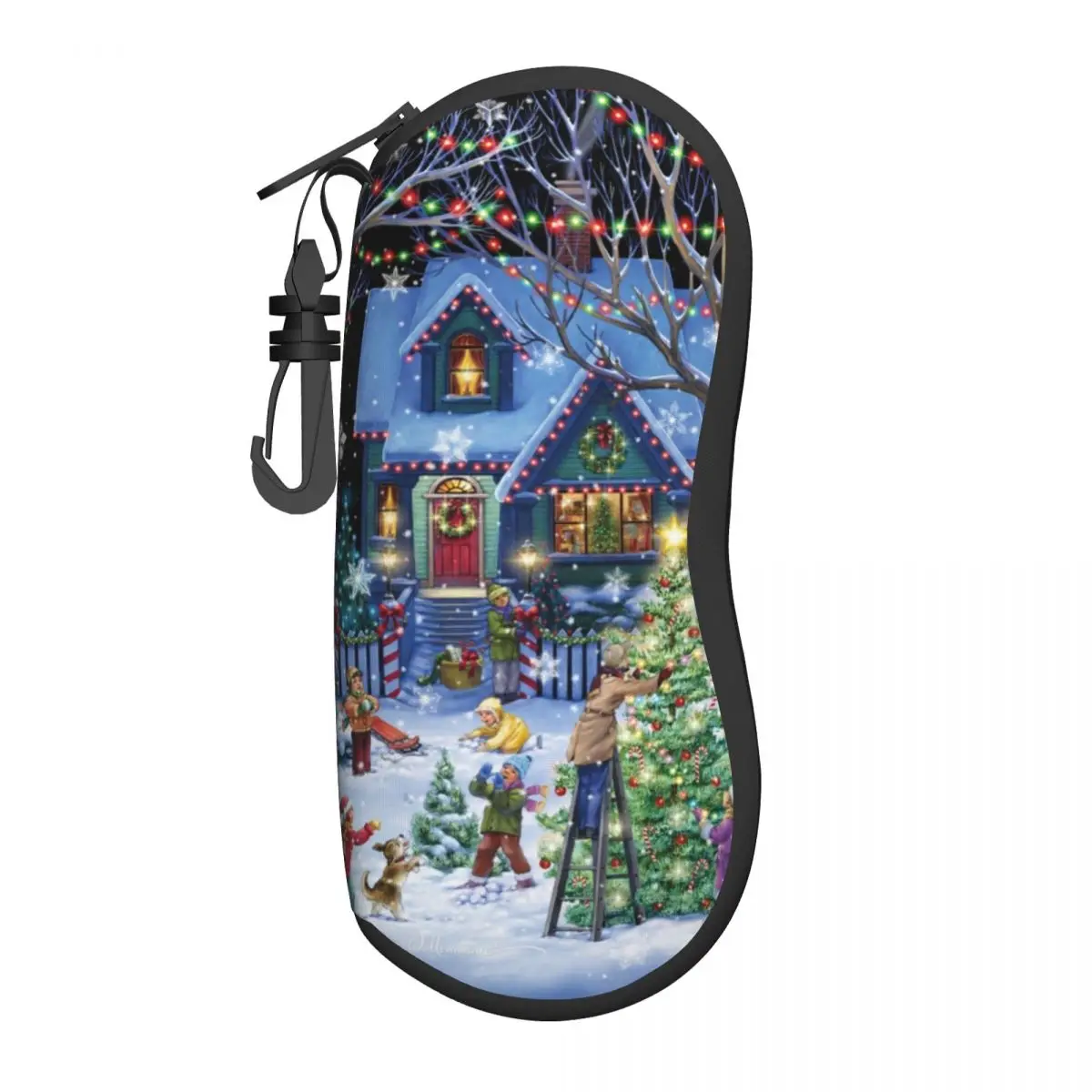 Чехол для очков в виде рождественского снеговика для мужчин и женщин