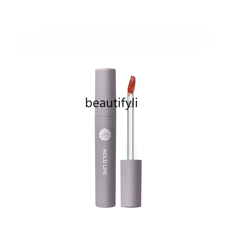 yj Love Velvet Lip Lacquer Matte Finish Red Brown Chestnut Red Pear Tomato Lipstick