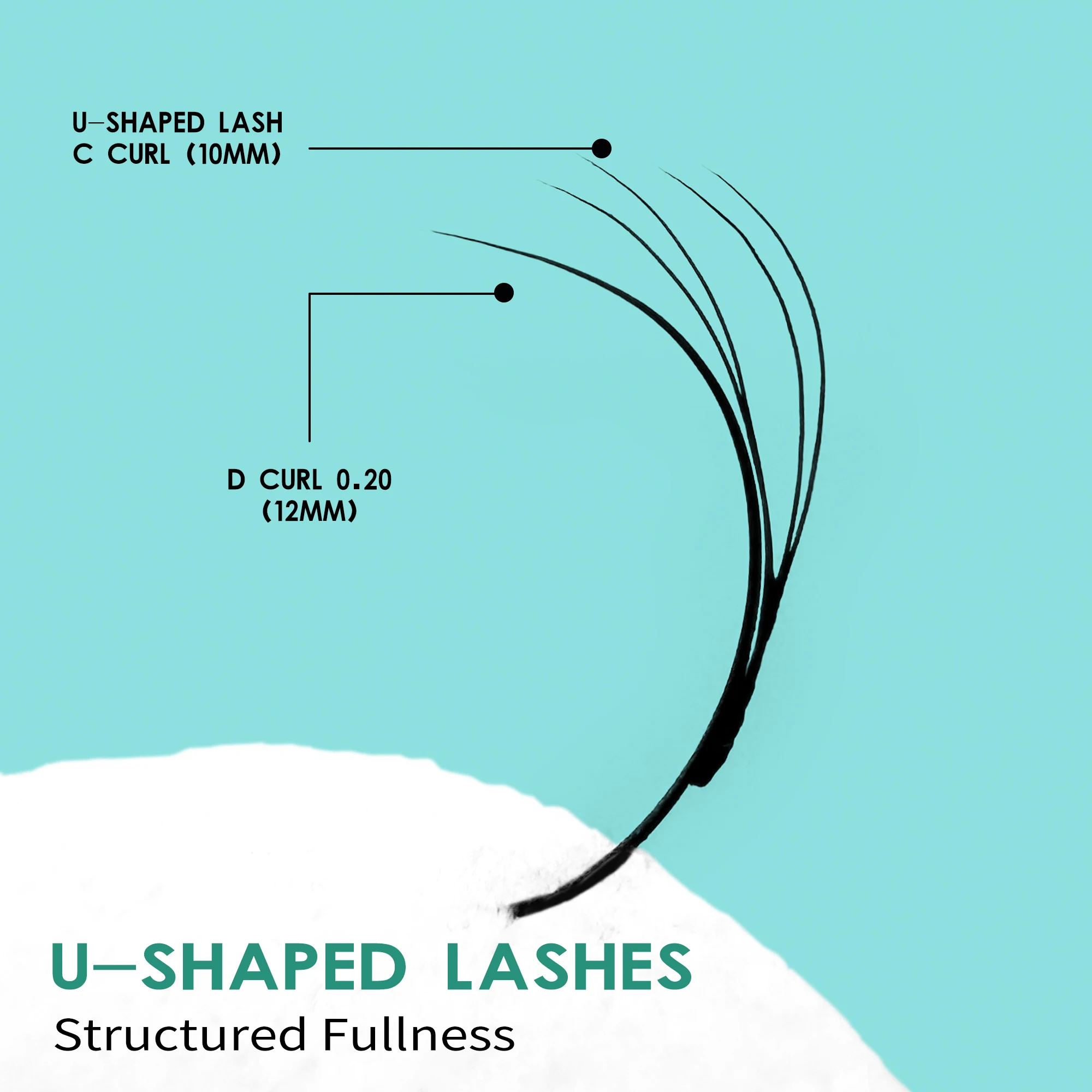 LAKANAKU Arabische Wimpernverlängerung mit C- und D-Biegung, Y-Form, 0,07 YY Wimpern mit doppelten Spitzen, Cilios Titos Russisches Volumen YY Wimpern – Detail 4
