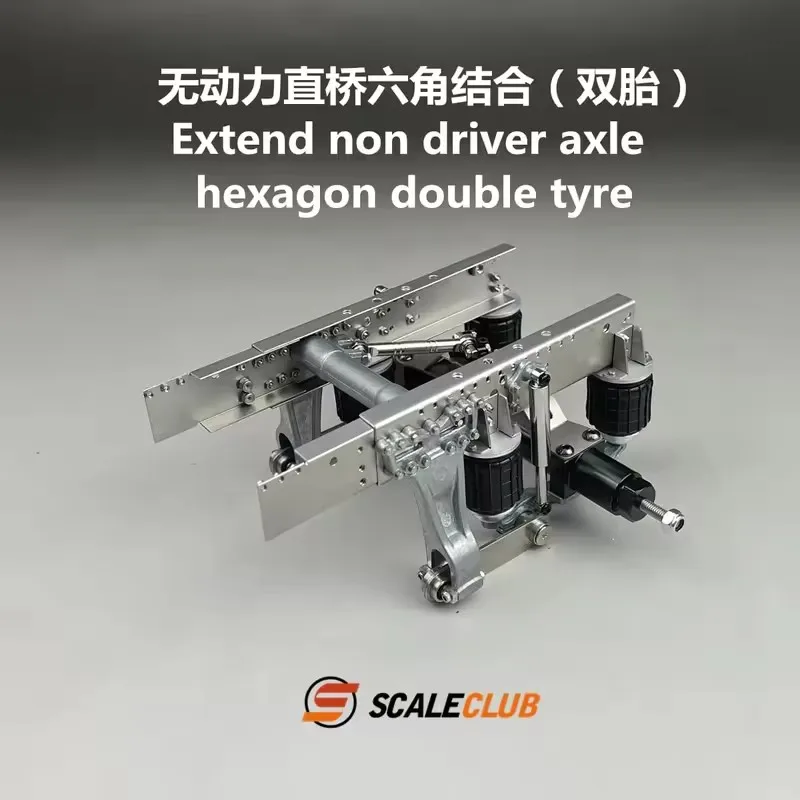

RC 1/14 Truck Rear Axle Extension Chassis Expansion SCALECLUB KZQ-TY-1 For Tamiya Remote Control 1 14 RC Truck Parts Accessories
