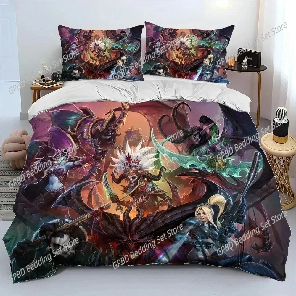 3D HD StarCraft Game Gamer PC Comfortable Duvet Quilt Cover Pillowcase Bedding Set Children Bedroom Decoration Home Textile