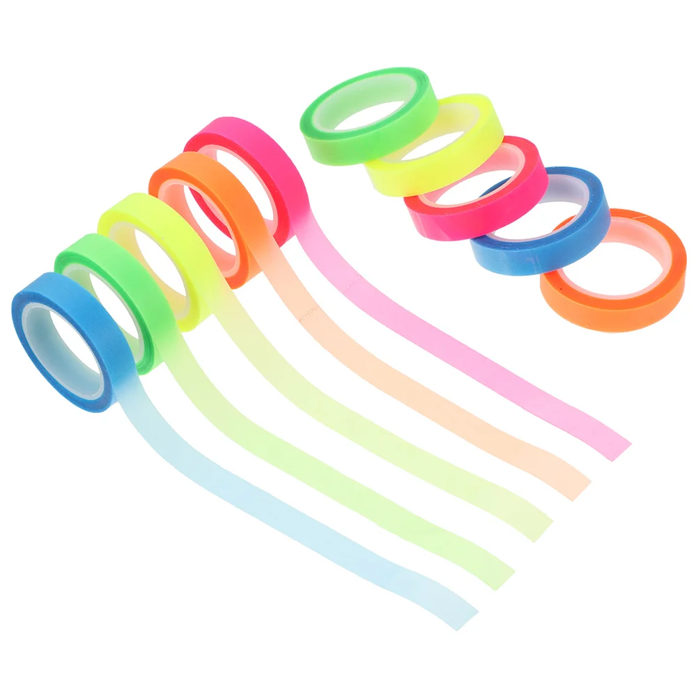 شريط لاصق مقاوم للماء، هايلايتر مدرسي للكتب، علامات تبويب ملونة قابلة للإزالة، ملصقات علامات تبويب القراءة